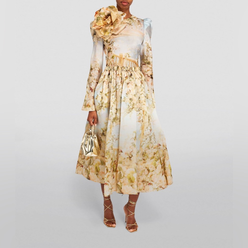 ZIMMERMANN Lyrical Floral Appliqué Dress